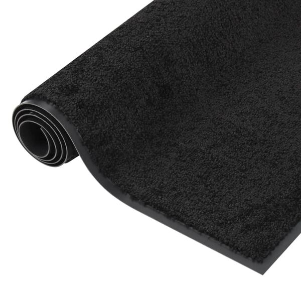 vidaXL Doormat Black 60x80 cm