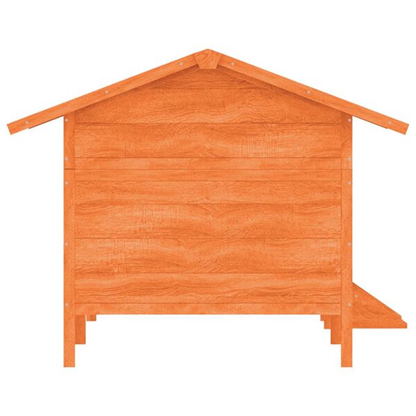 vidaXL Dog Kennel Brown 159x120x88.5 cm Solid Wood Pine