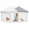 vidaXL Outdoor Dog Kennel with Roof 200x200x150 cm