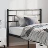 vidaXL Metal Replace Headboard Black 100 cm