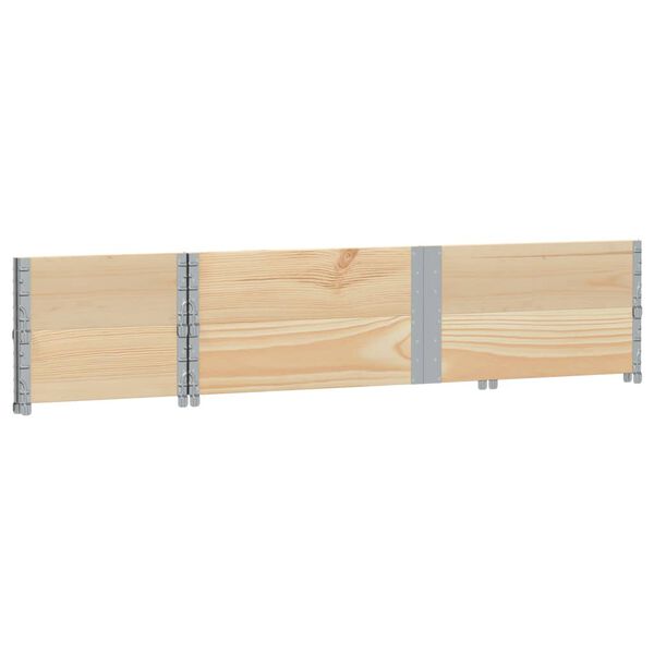 vidaXL Pallet Collars 2 pcs 150x50 cm Solid Wood Pine