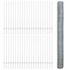 vidaXL Fence with Post Silver 1.4 x 100 m Steel