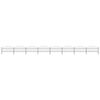 vidaXL Garden Fence with Spear Top Steel 1426x100 cm Black