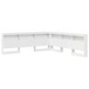 vidaXL Storage Headboard with Shelf White 200 cm Engineered Wood