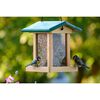 dobar Bird Feeder with Silo Wood Natural and Green