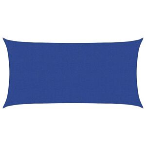 vidaXL Sunshade Sail 160 g/m&sup2; Rectangular Blue 2.5x5 m HDPE