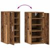 vidaXL Shoe Cabinets 2 pcs Old Wood 32x35x70 cm Engineered Wood