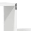 vidaXL Wall Shelf 2 pcs High Gloss White 100x15x20 cm Engineered Wood