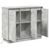 vidaXL LED Sideboard Concrete Grey 90 x 32 x 75 cm Engineered Wood