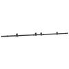 vidaXL Sliding Door Hardware Kit 305 cm Steel Black