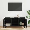 vidaXL TV Cabinet Black Oak 104 x 35 x 50 cm Engineered Wood