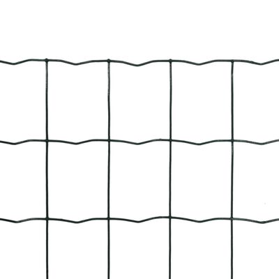 vidaXL Euro Fence Steel 25x1.5 m Green