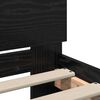 vidaXL Bed Frame with Headboard Black Oak 75 x 190 cm Engineered Wood