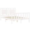 vidaXL Bed Frame without Mattress White 120x200 cm Solid Wood Pine