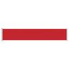 vidaXL Patio Retractable Side Awning 117x600 cm Red