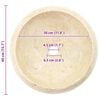 vidaXL Sink 40x12 cm Marble Cream