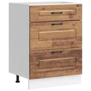 vidaXL Kitchen Base Cabinet Kalmar Old Wood Engineered Wood