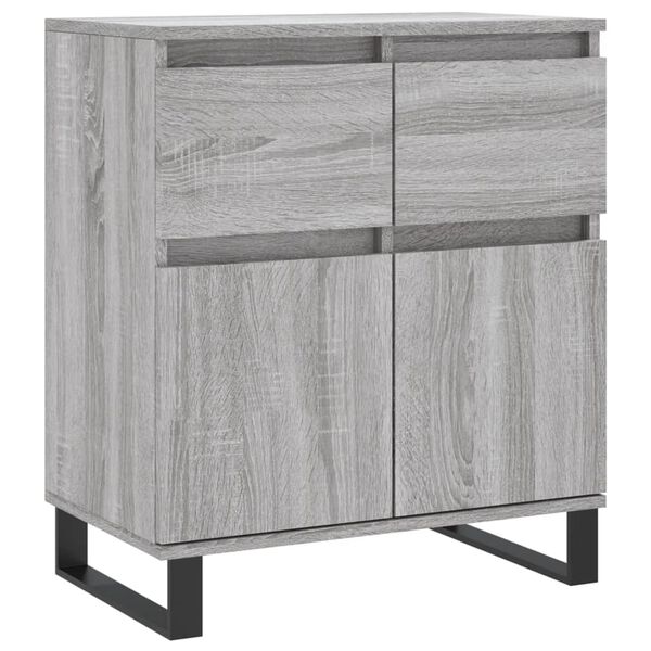 vidaXL Sideboard Grey Sonoma 60x35x70 cm Engineered Wood
