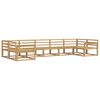 vidaXL Outdoor Sofa Set 7 pcs White Solid Acacia Wood