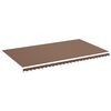 vidaXL Awning Replacement Fabric Brown 6x3.5 m Polyester