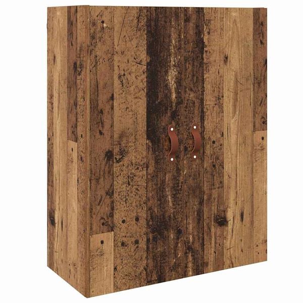 vidaXL Wall Cabinet Old Wood 69.5 x 34 x 90 cm Engineered Wood