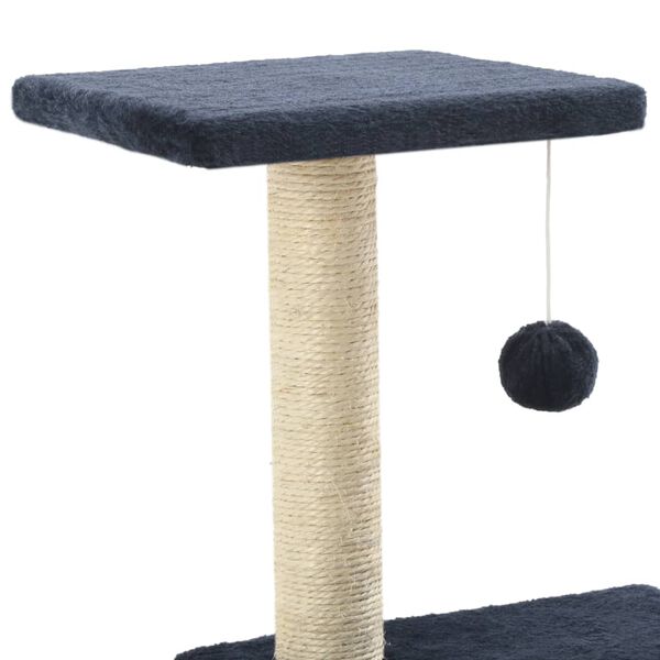 vidaXL Cat Tree with Sisal Scratching Posts 65 cm Dark Blue