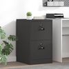 vidaXL File Cabinet Black 44 x 50 x 74.5 cm Cold-Rolled Steel
