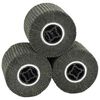 vidaXL Sanding Rollers 3 pcs Black 12 x 12 x 10 cm Synthetic Fibre