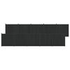 vidaXL Fence Panel 10 pcs WPC and Aluminium Black