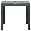 vidaXL Garden Table Anthracite 78x78x72 cm Plastic