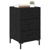 vidaXL Bedside Cabinet Black Oak 40 x 40 x 66 cm Engineered Wood