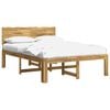vidaXL Double Bed Frame with Headboard ROSTOCK White 120 x 190 cm