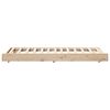 vidaXL Bed Frame Natural 100 x 200 cm Solid Pine Wood