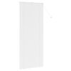 vidaXL Window Blind with Curtains Manual White Aluminium