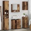 vidaXL Bathroom Furniture Set 5 pcs Old Wood Engineered wood & Metal