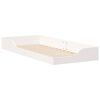 vidaXL Bed Frame White 90 x 220 cm Solid Pine Wood