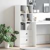 vidaXL Highboard with Drawer White 45.5 x 34 x 127 cm Engineered wood