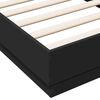 vidaXL Bed Frame without Mattress with LED Lights Black 75x190 cm Small Single