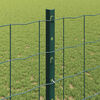 vidaXL Fence with Post Green 1.2 x 25 m Steel