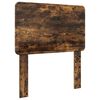 vidaXL Bed Frame with Headboard Smoked Oak 90 x 190 cm Solid Pine Wood