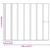 Shower Bath Screen Wall 140 x 168 cm 7 Panels Foldable with Towel Rack