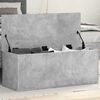 vidaXL Storage Box Concrete Grey 90x35x35 cm Engineered Wood