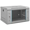 vidaXL Network Cabinet with Storage Grey 53 x 45 x 30 cm Steel