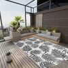 vidaXL Outdoor Rug ARAKIL Black 140x200 cm PP