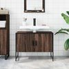 vidaXL Bathroom Sink Cabinet Brown Oak 80x33x60 cm Engineered Wood