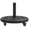 vidaXL Parasol Base Art Deco Black &Oslash; 45 x 39.5 cm Iron