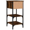 vidaXL Bedside Cabinets 2 pcs Smoked Oak 34x36x70 cm Engineered Wood