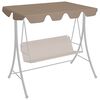 vidaXL Replacement Canopy for Garden Swing Taupe 188/168x145/110 cm