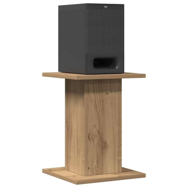 vidaXL Speaker Stands 2 pcs Artisian Oak 30x30x40 cm Engineered Wood