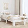 vidaXL Bed Frame with Headboard White 80 x 200 cm Solid Pine Wood